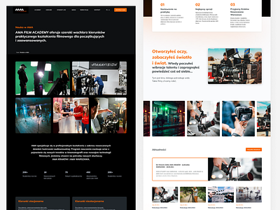 AMA Film Academy academy design film kosma school web webdesign website