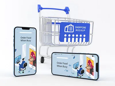 iPhone 13 Shopping Mockups abstract apple clean device display iphone iphone 13 iphone 13 pro mockup phone phone mockup presentation realistic shop shopping simple smartphone theme ui ux