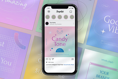 Instagram Pastel Gradient clean colorful corporate design gradient instagram instagram post instagram posts instagram stories instagram story instagram template instagram templates modern multipurpose pastel posts presentation stories template website