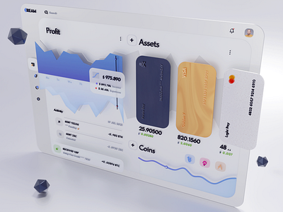 C.R.E.A.M Dashboard 3d app blockchain chart coin crypto dashboard crypto wallet cryptocurrency dashboard design digital platform exchange interface token ui user interface ux wallet web app web application