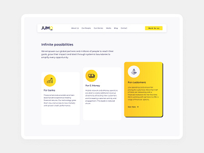 Jumo Website Redesign africa finance fintech ui website