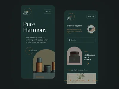 Pure Harmony Mobile application design halo lab interface startup ui ux