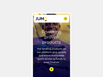 JUMO Website Redesign africa finance fintech ui website