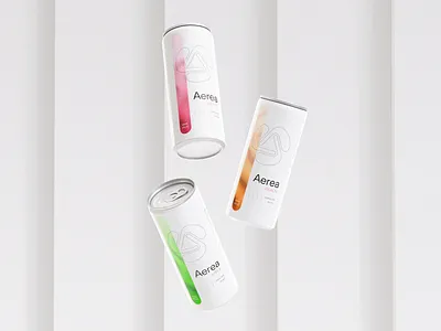Aerea soda cans #2 brand identity branding can design can label clean can clean soda can logo logo design minimal soda can minimalist packaging design soda soda can soda packaging soft drink visual identity