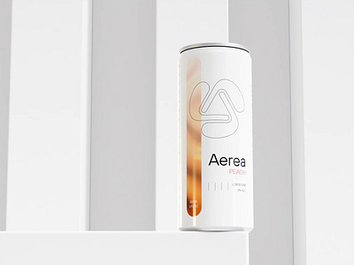 Aerea soda can 360° brand identity branding can design can label clean can clean soda can logo logo design minimal soda can minimalist packaging design soda soda can soda packaging soft drink visual identity