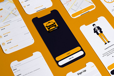 Taxi Booking App UI app app design cab booking login ride sharing taxi app ui ui kit user interface