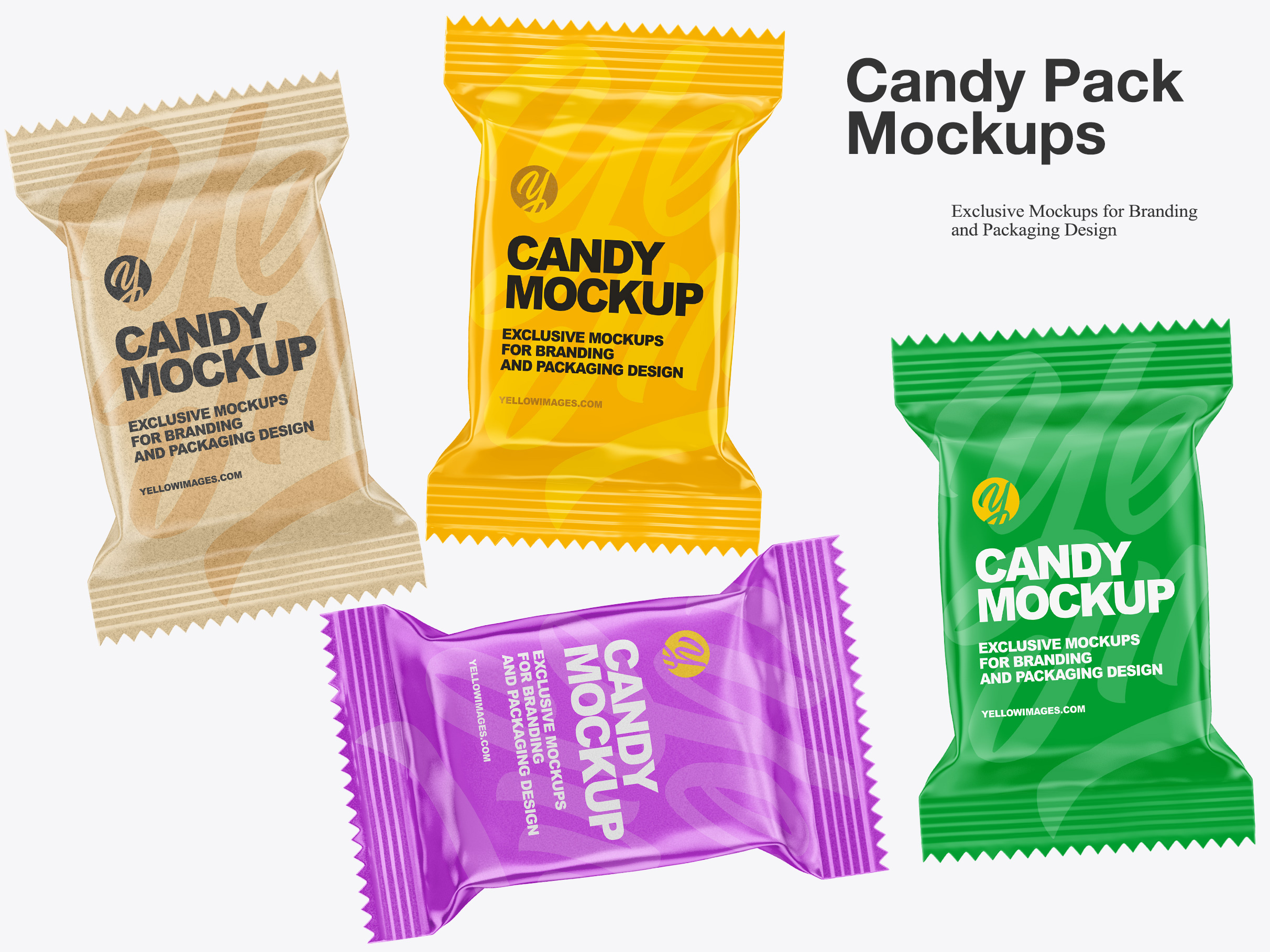 Example of Candy Pack Mockups
