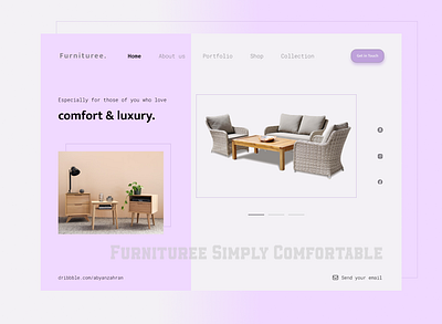 Furnituree. - Furniture landing page Design clean furniture landing page ui design ui ux web website
