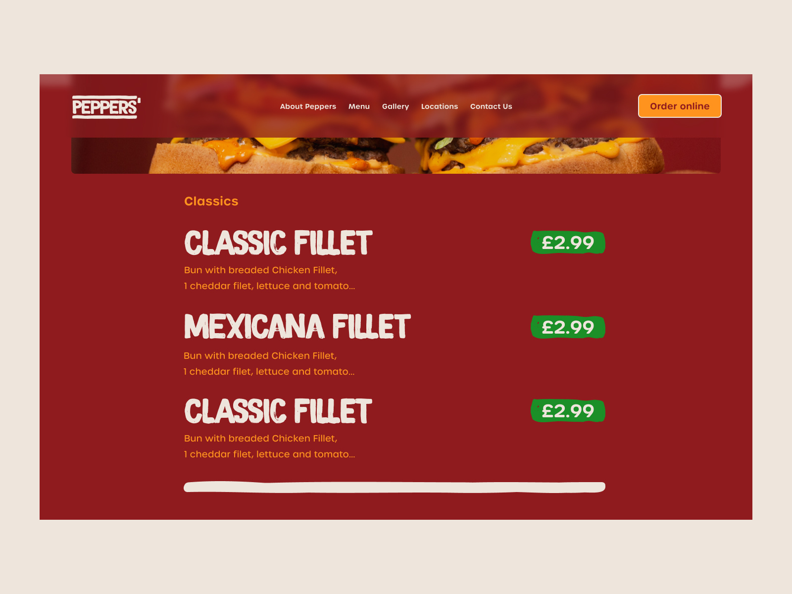 Peppers City Takeout by Matt S. on Dribbble