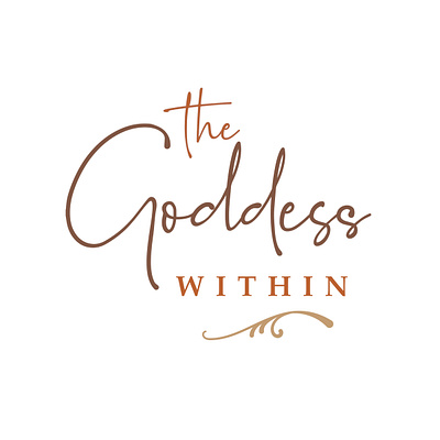 The Goddess Within branding logo marketing print collateral social media website