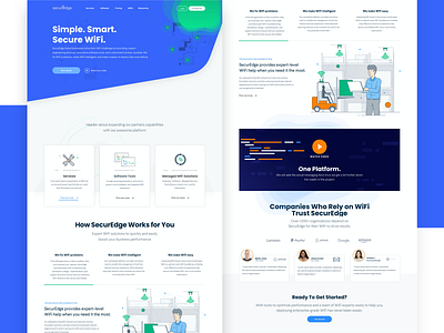SecurEdge Networks Marketing Website branding design graphic design icons illustration logo responsive design ui user experience user interface ux web design