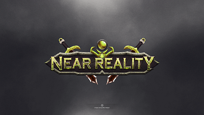 Near Reality - Game Logo fantasy fantasylogo gameart gamedevart gamelogo gameui logo mmorpg mmorpglogo