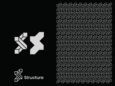 Structure architecture branding building concept creative design illustration s icon simple structure