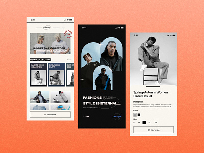 Fashion Store App app design ui uidesign