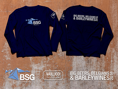 BSG Big Beers, Belgians & Barleywines Shirt apparel design logo swag typography