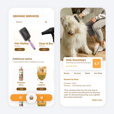 GROOME mobileapps ui uiux ux