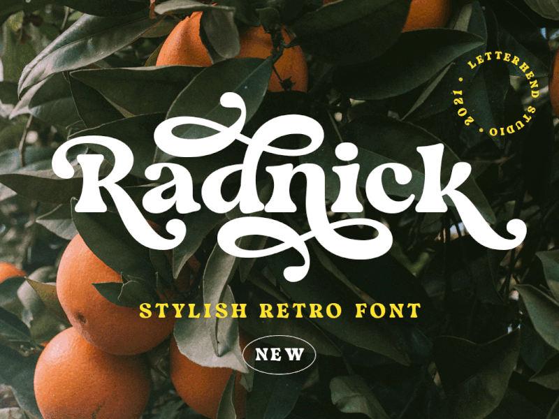 Radnick - Stylish Retro Font freebies instagram font