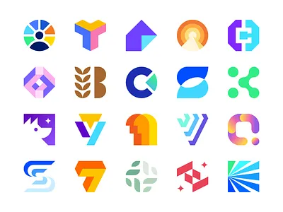 Logofolio Best Vol.1 abstract app icon brand identity branding corporate gennady savinov logo design gradient graphic design logo logo collection logo design logofolio logomark mark minimalism modern modern logo professional simple visual identity