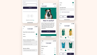 Puuppi - Mobile Designs app branding design graphic design product design ui