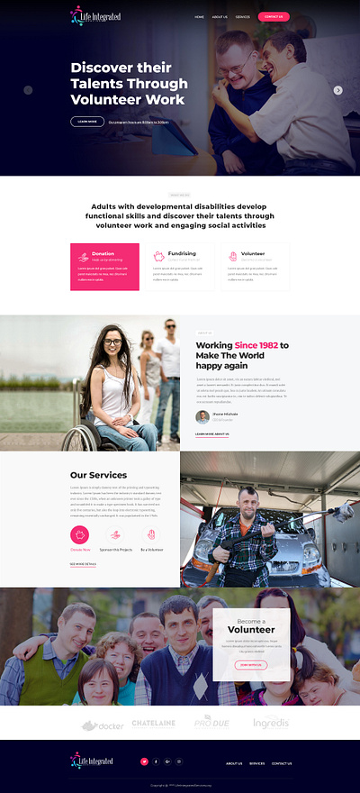 Life Integrated Services branding design graphic design ux websitedesign