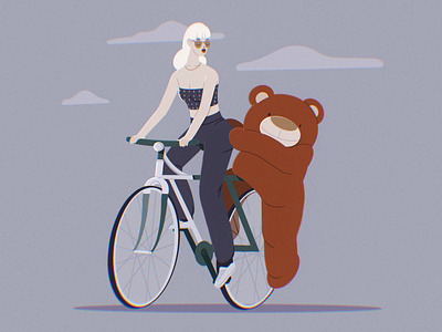 Funny ride 2d art character heyymazie illustration procreate veronika vieyra