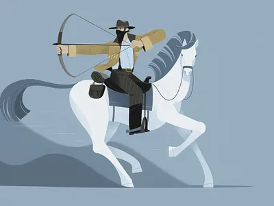 RDR 2 chase 2d art character flat design illustration procreate rdr2 red dead redemption 2 veronika vieyra