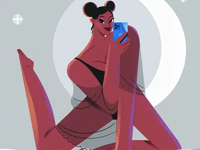 Privat Message #2 2d art character flat design illustration procreate veronika vieyra