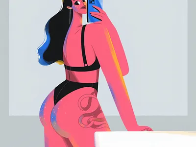 Privat message #1 2d art character illustration procreate veronika vieyra