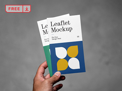 Free Leaflet PSD Mockup branding broschure corporate design download free identity leaflet logo mockup mockups psd template typography