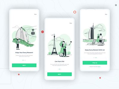 Destination Travel Services app app design apple design explore flat illustration minimal travel travel and explore ui uidesign uidesigner ux uxdesign uxdesigner