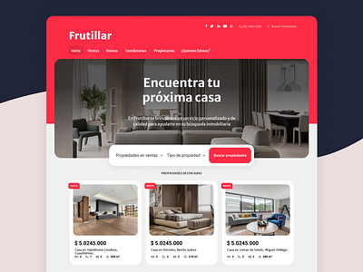 Website Template: Frutillar easybroker template typography ui ux website