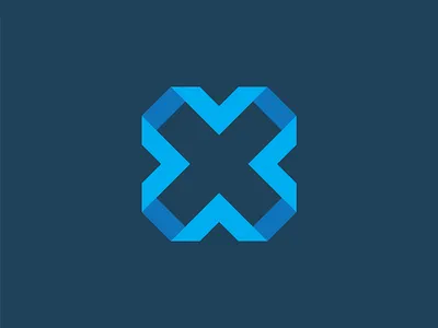 XV logo blue branding design graphic design icon illustration letterv letterx logo typography vector