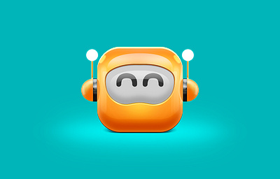 BEE icon 3d bee logo