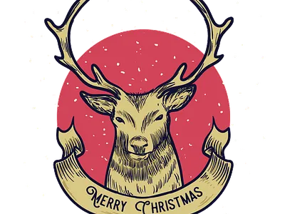 Deer Chritsmas deer chritsmas graphic design logo