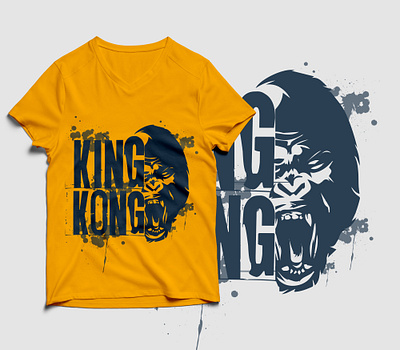 king Kong T-shirt Design branding creative sign t shirt design