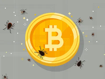 Bitcoin aftereffects animación animation bitcoin coin design flat illustration illustrator insect tick