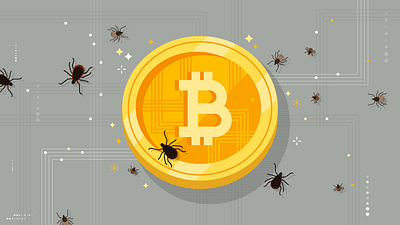 Bitcoin aftereffects animación animation bitcoin coin design flat illustration illustrator insect tick