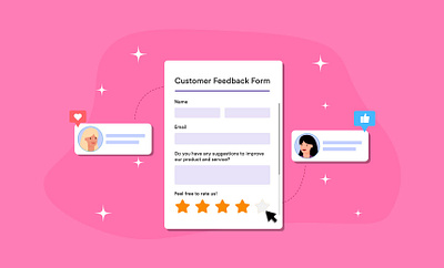 Jotform Customer Feedback Form adobeillustrator banner design customer customer feedback design form headerbanner illustration jotform ui