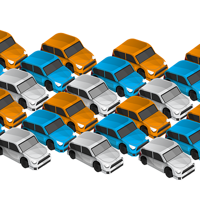 Traffic Jam beep car highway illustration lost stuck traffic