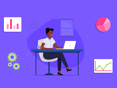 Jotform Creating Marketing Timeline adobeillustrator banner design data data illustration design form graph graphs headerbanner illustration jotform marketing office pie chart timeline ui work