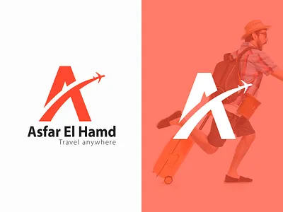 Asfar El Hamd Logo- Travel Agency logo branding business brand design graphic design illustration logo travel agency logo