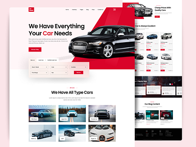 Car Dealer Landing Page auto auto dealer automobile automotive car car dealer car dealer landing page car dealership car landing page car mobile app car rental car web design cars website dealership landing page landing page uiux motor rental cars ui vehicle