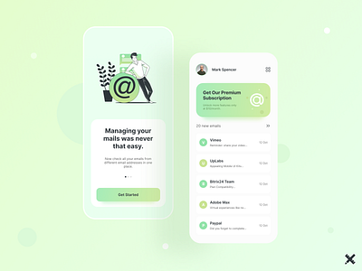 Email App Design app app design branding clean colors design dribbble dribbble best shot email app illustration minimal mobile product typography ui uidesign uiux uiux design uxdesign