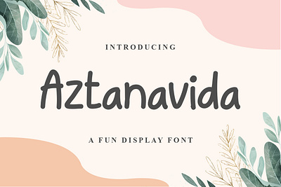 Aztanavida Font branding design display font graphicdesign handlettering handwritten font illustration logo unique