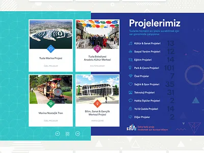 projects view corporate layout projects ui web website