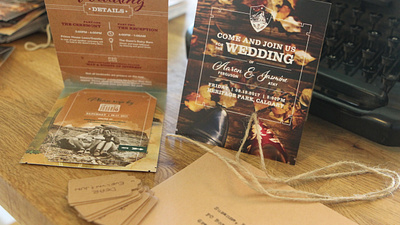 Wedding invites, crest, and RVSPs branding graphic design invitationdesign wedding