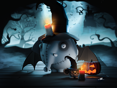 Olliween illustration animation best illustrations characters childrens book elephant hero hein illustration illustrator ollimania stories
