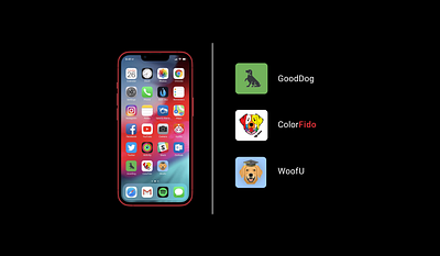 Daily UI #005: App Icons appicons apple apps dailyui design dog home iphone13 paint puppy red stencil ui uichallenge uidesign uni university ux uxchallenge uxdesign