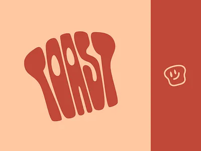 Peachtober day 15: Toast branding bread design inktober logo peachtober toast typography vector