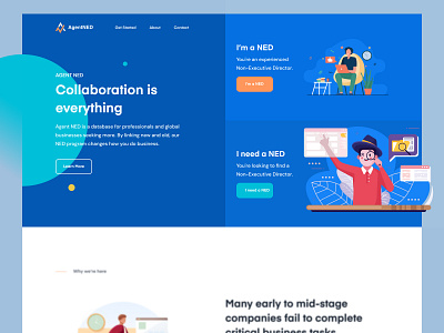 AgentNED hero section 🧑🏻‍💼 art clean design development director hero hero section home homepage landing landing page landingpage ned programming ui uiux user interface ux web website